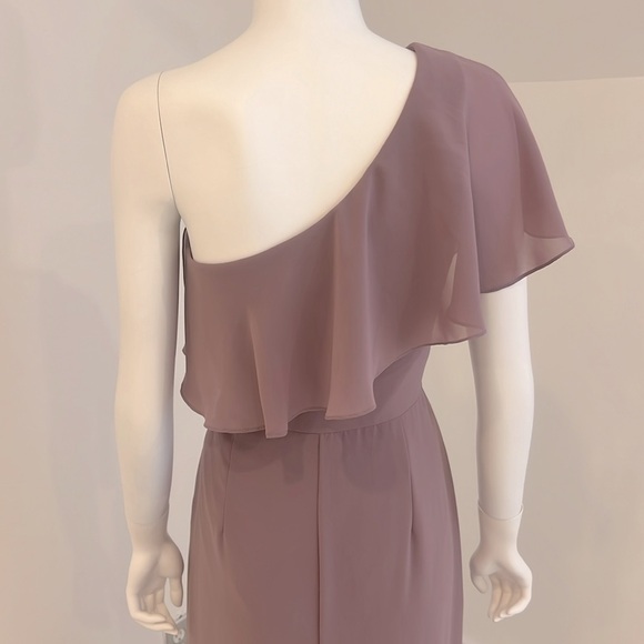 NWT SAMPLE SALE Social 8189 size 12 Fr. Truffle (lavender/gray) Chiffon Pristine - Picture 4 of 7